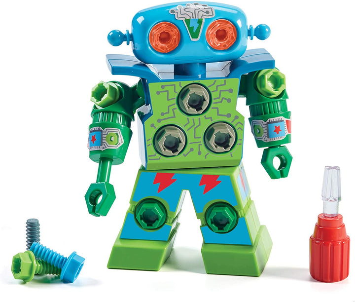 Interaktives Roboterspielzeug für Kinder | Mechanischer Lernroboter mit 15 abnehmbaren Werkzeugen