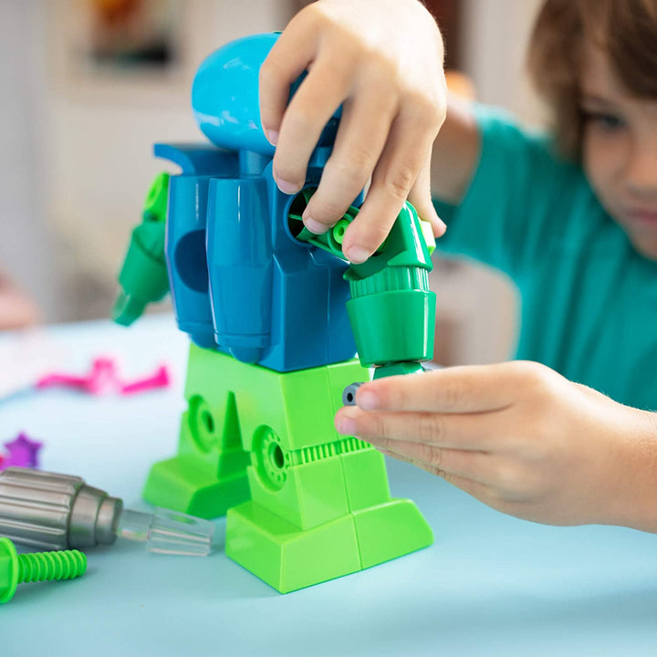 Interaktives Roboterspielzeug für Kinder | Mechanischer Lernroboter mit 15 abnehmbaren Werkzeugen