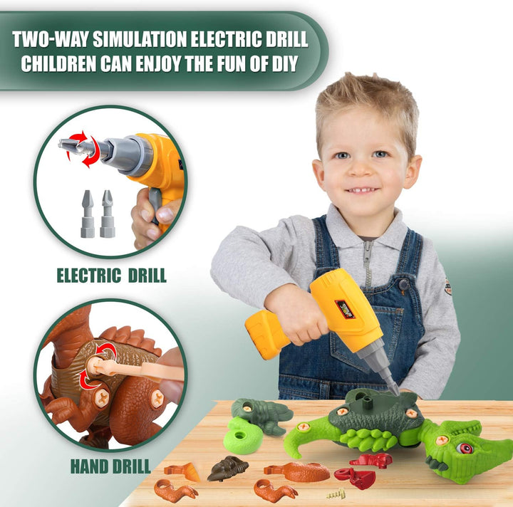 Interaktiver Dinosaurier-Baukasten für Kinder | T-Rex, Triceratops & Velociraptor