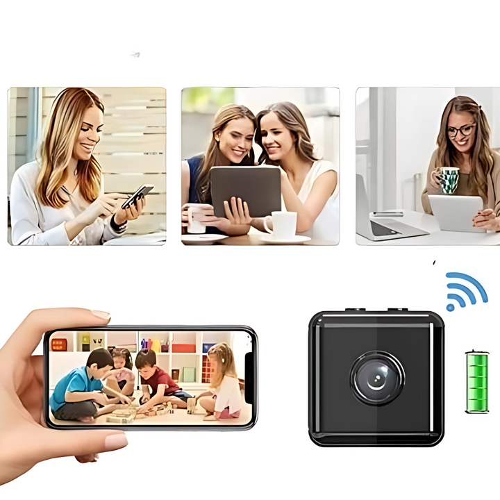 Drahtlose HD-Sicherheitskamera | WiFi-Überwachung im Innen- und Außenbereich
