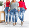 Zerrissene Boyfriend Jeans mit Bündchen