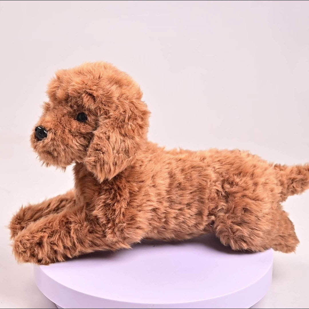 Plüsch Teddy Dog Realistisch & Weich | Kuschelspielzeug für Kinder & Geschenke