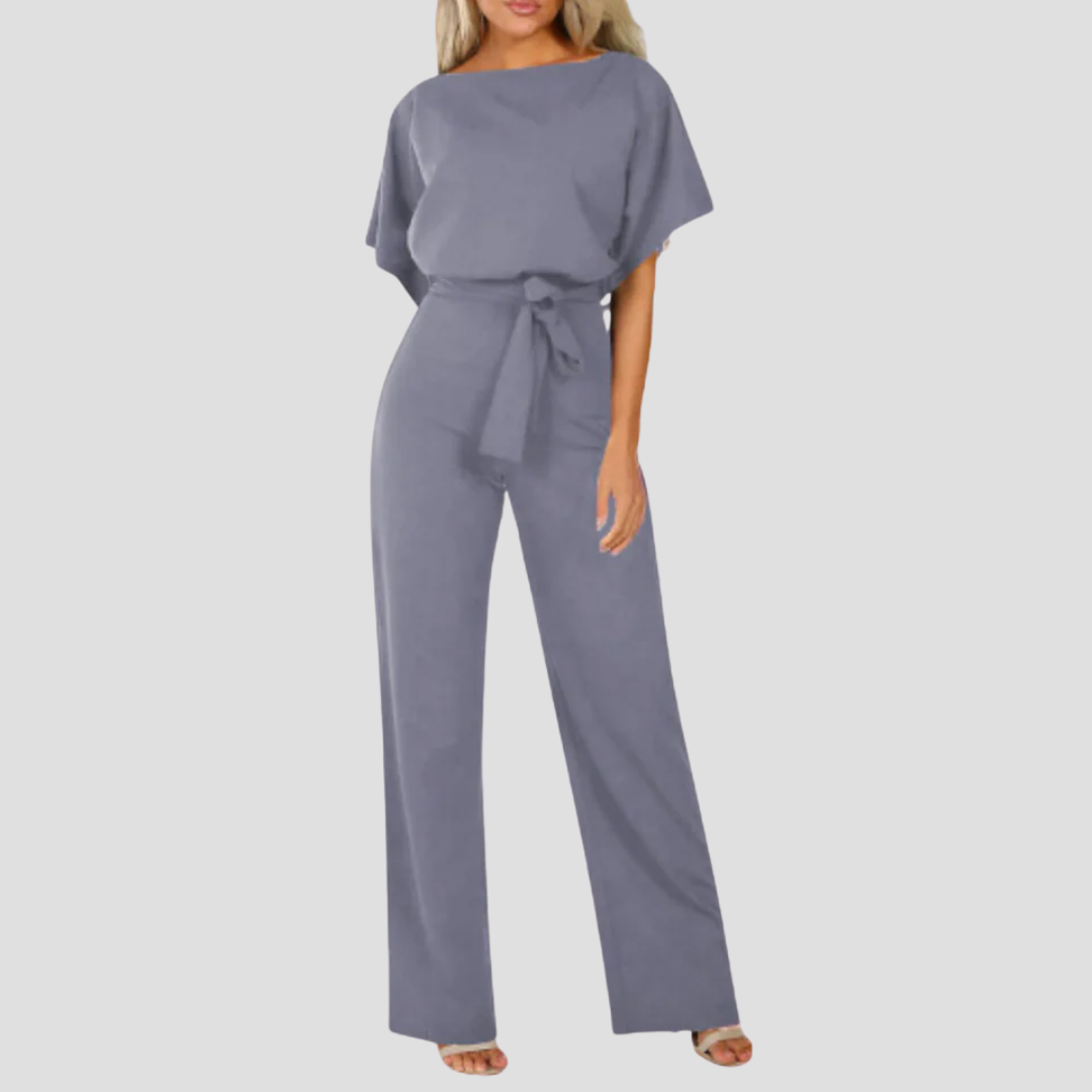 Beline | Eleganter Jumpsuit mit Gürtel | Fliessende Silhouette & Lässiger Look