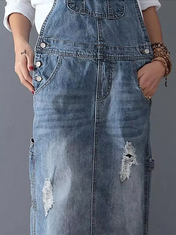 Jhasmine Jeanskleid | Lässiges Denim-Kleid mit Vintage-Details