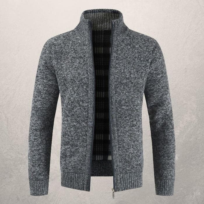 Antoine Klassische Herren Strickjacke | Eleganz und Komfort mit Reißverschluss