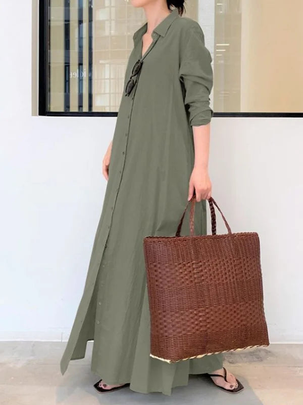 Livia Maxi Kleid für Frauen – Elegantes langes Kleid mit A-Linien-Silhouette