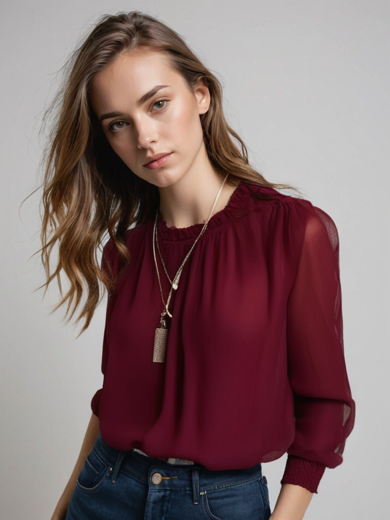 Eloïse | Elegante Langarm-Bluse für Frauen | Chic & Vielseitig