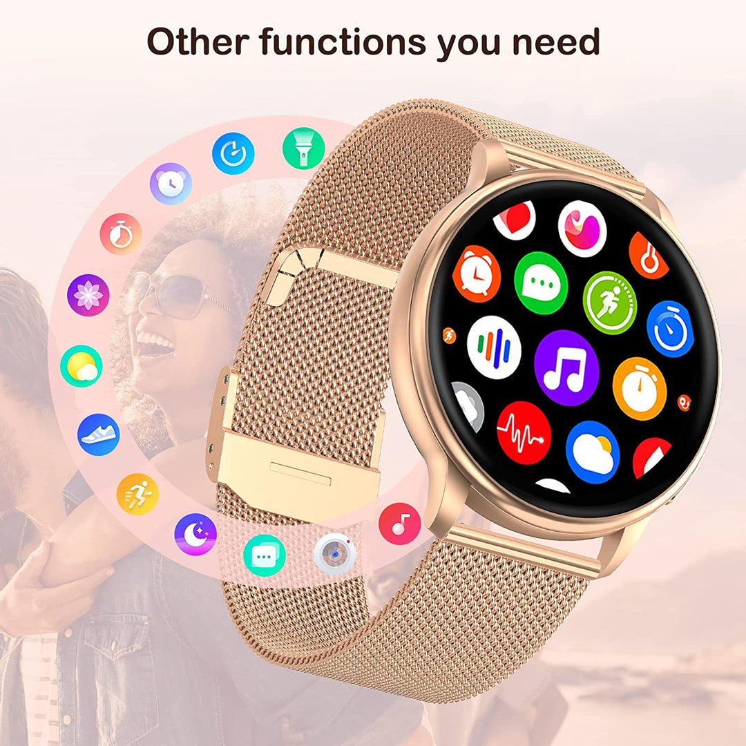 Zyra | Multifunktionale Connected Watch in Roségold - Eleganz und Technologie