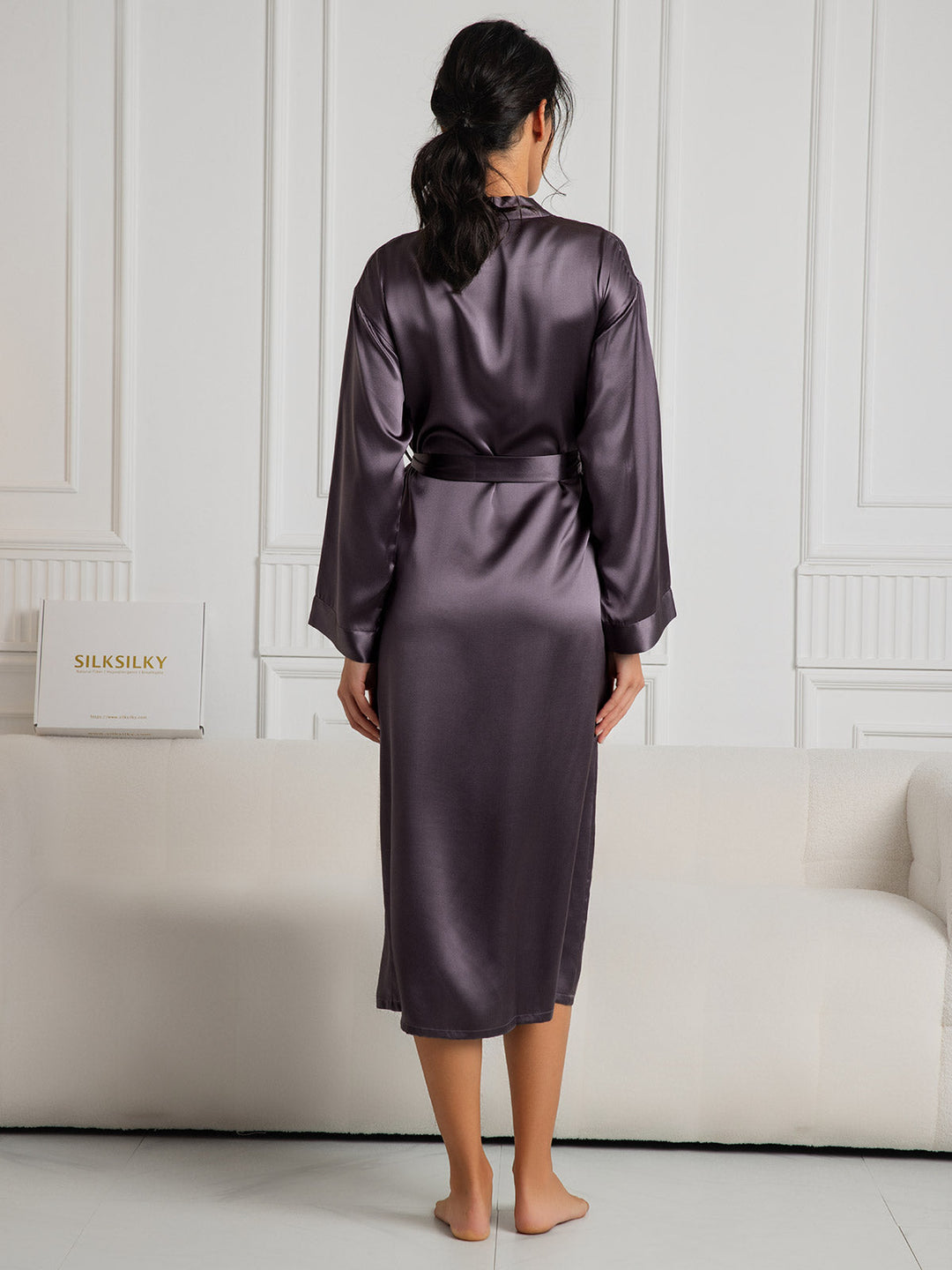 Ariella Damen Bademantel mit Schmeichelnder Passform | Weich, Elegant & Luxuriös für Zuhause