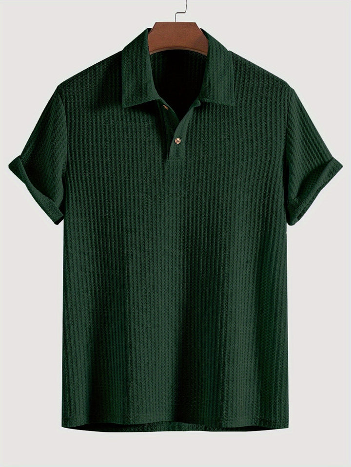 Herren Klassisches Strukturiertes Poloshirt | Bequem & Vielseitig | Smarter Casual-Look