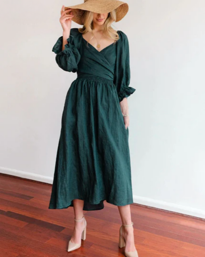 Verführerisches Kleid Damen | Eleganter Schnitt mit Rüschen | Statement-Look für jeden Anlass