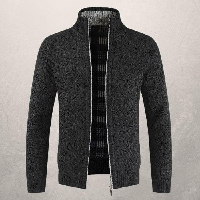 Antoine Klassische Herren Strickjacke | Eleganz und Komfort mit Reißverschluss