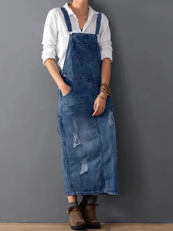 Jhasmine Jeanskleid | Lässiges Denim-Kleid mit Vintage-Details