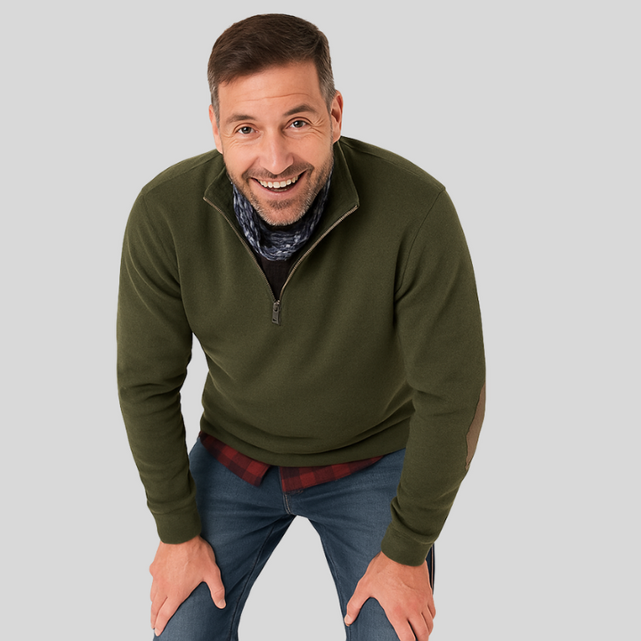 Dylan Semi-Zipper Pullover für Herren | Lässiger Schnitt und elegante Details