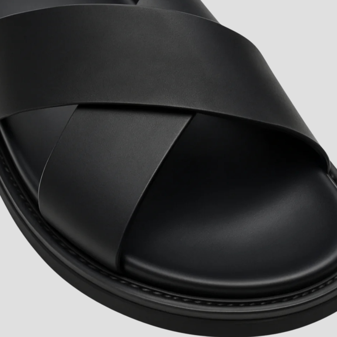Fidelity Damen Sandalen mit gekreuzten Streifen | Minimalistischer Stil & Komfort