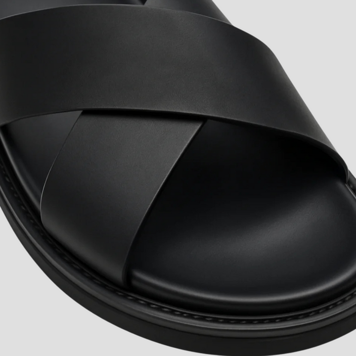 Fidelity Damen Sandalen mit gekreuzten Streifen | Minimalistischer Stil & Komfort