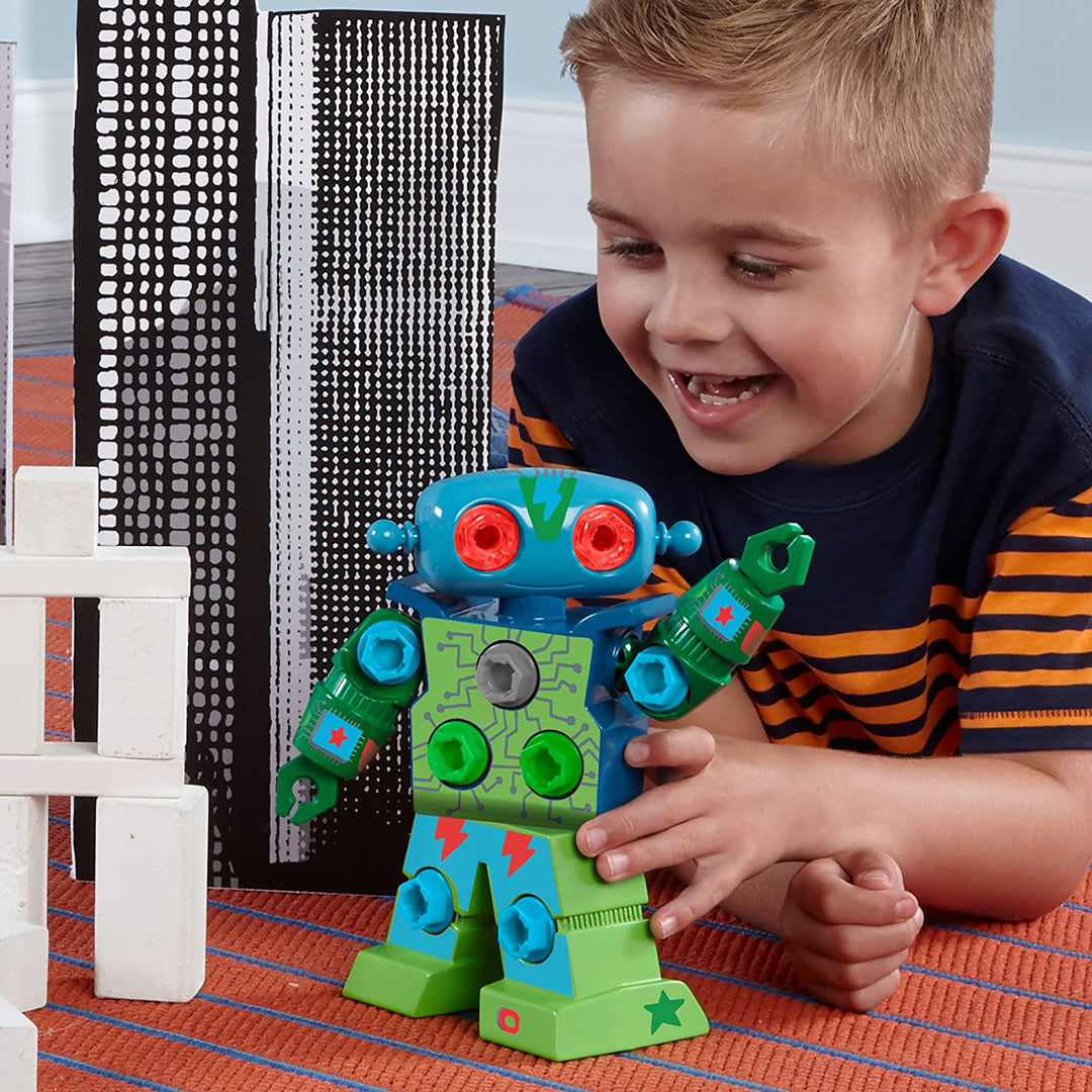 Interaktives Roboterspielzeug für Kinder | Mechanischer Lernroboter mit 15 abnehmbaren Werkzeugen
