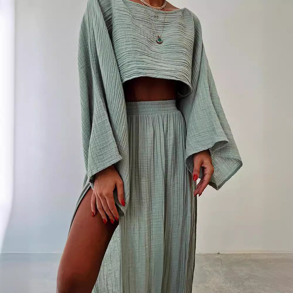 Marina Leinen Set für Damen | Luftiges Sommeroutfit mit Stilvoller Passform & Femininer Eleganz