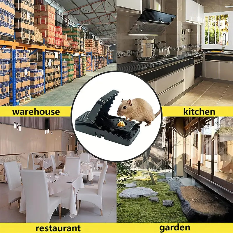 Hochsensible, wiederverwendbare Mausfalle | Effektive Rattenfalle für den Innen- und Außenbereich