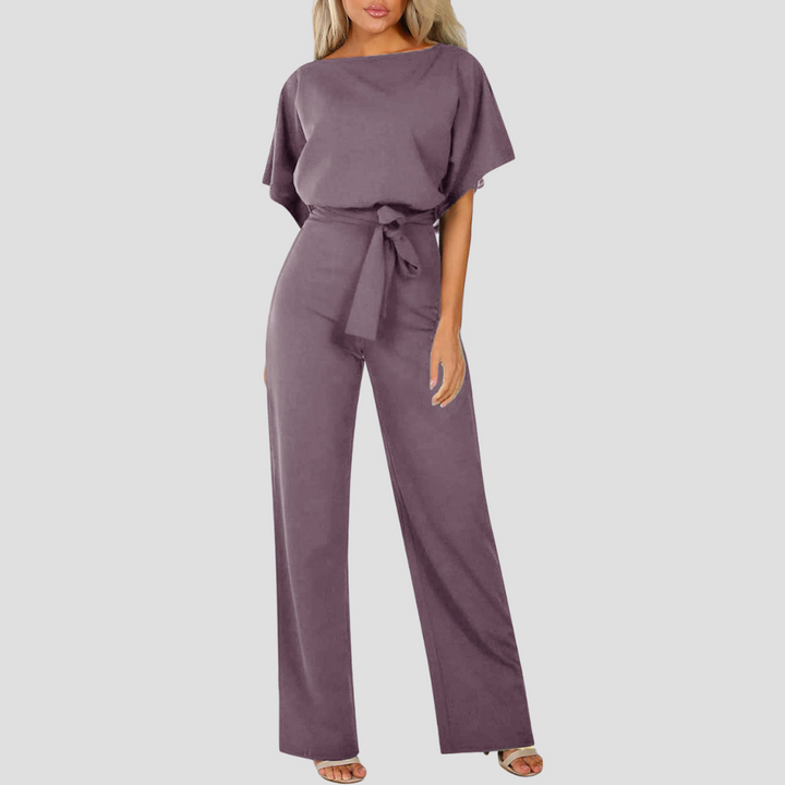 Beline | Eleganter Jumpsuit mit Gürtel | Fliessende Silhouette & Lässiger Look