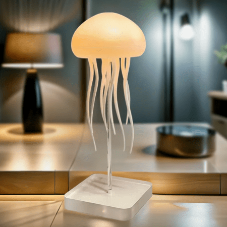 AquaFlow LED-Quallenlampe | Entspannender Unterwasser-Effekt & Aufladbar USB-C