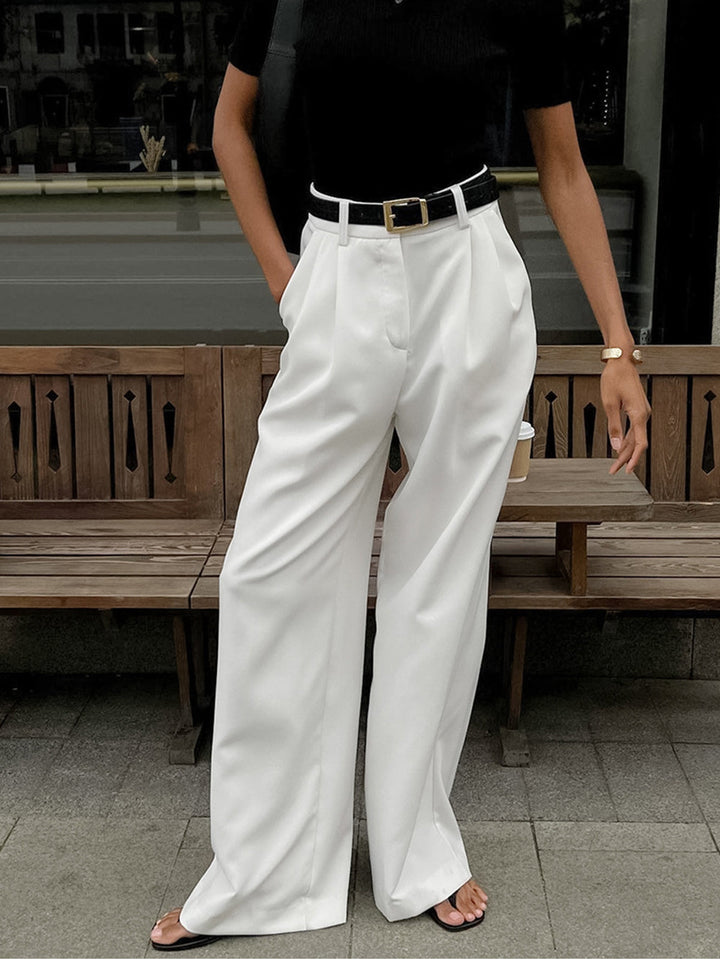 Theodora Wide Leg Pants – Schmeichelhafte Hose mit Elegantem Weitem Bein