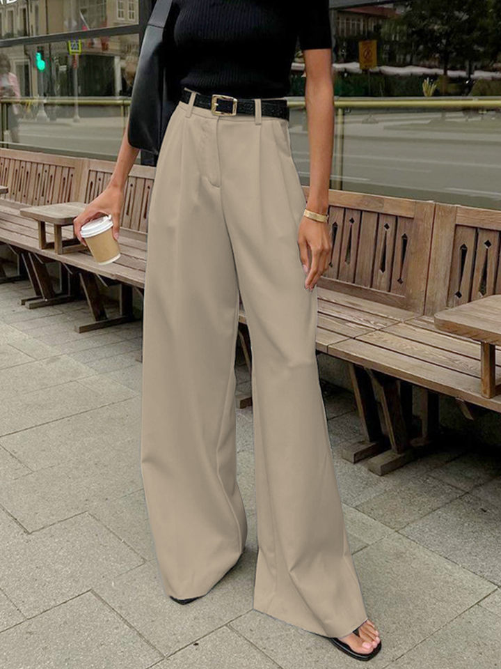 Theodora Wide Leg Pants – Schmeichelhafte Hose mit Elegantem Weitem Bein