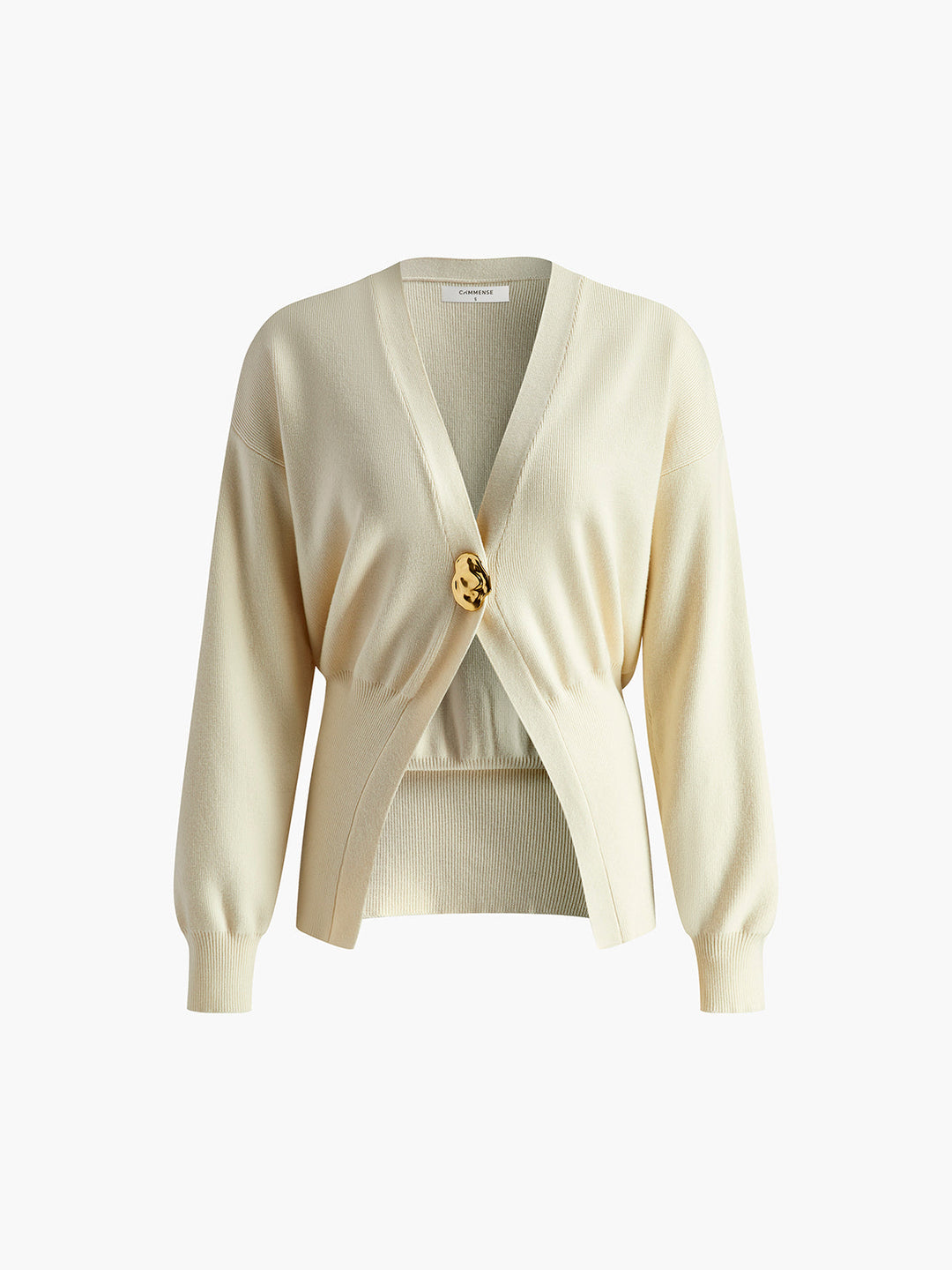 Marina Elegante Langarm-Strickjacke mit Juwelen-Detail | Chic & Raffinesse