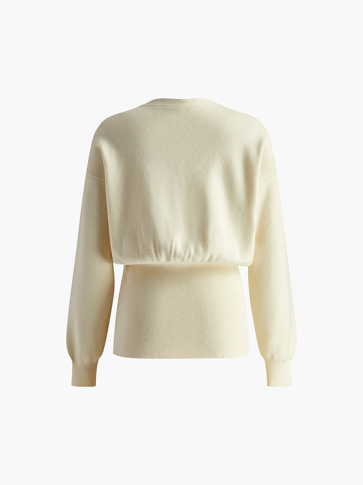 Marina Elegante Langarm-Strickjacke mit Juwelen-Detail | Chic & Raffinesse