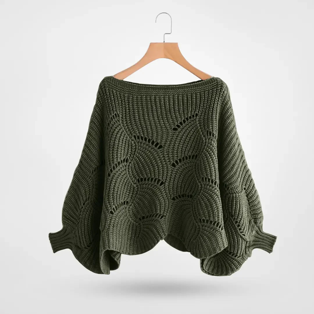 Michelle - Strickpullover mit Fledermausärmeln