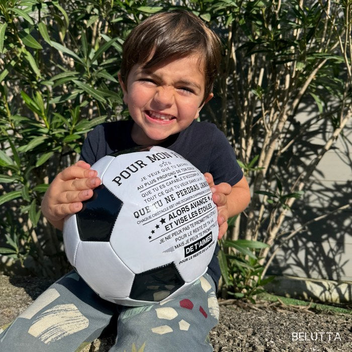 Personalisierter Fußball mit Motivationsbotschaft | Einzigartiges Geschenk für Kinder und Jugendliche