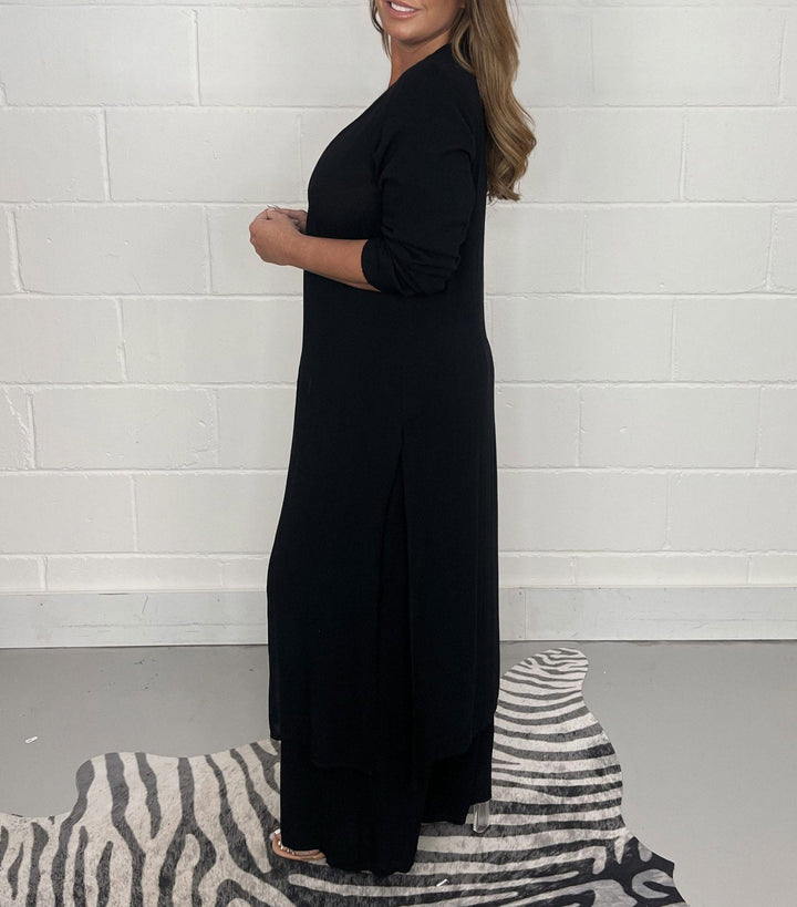 Elena Zweiteiliges Damen Set mit Kleid & Hose | Luftig, Elegant & Ideal für Frühling/Sommer