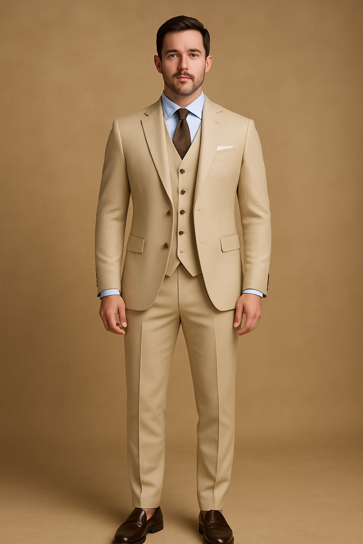 Moderner eleganter Hochzeitsanzug für Herren | 3-teiliges Set