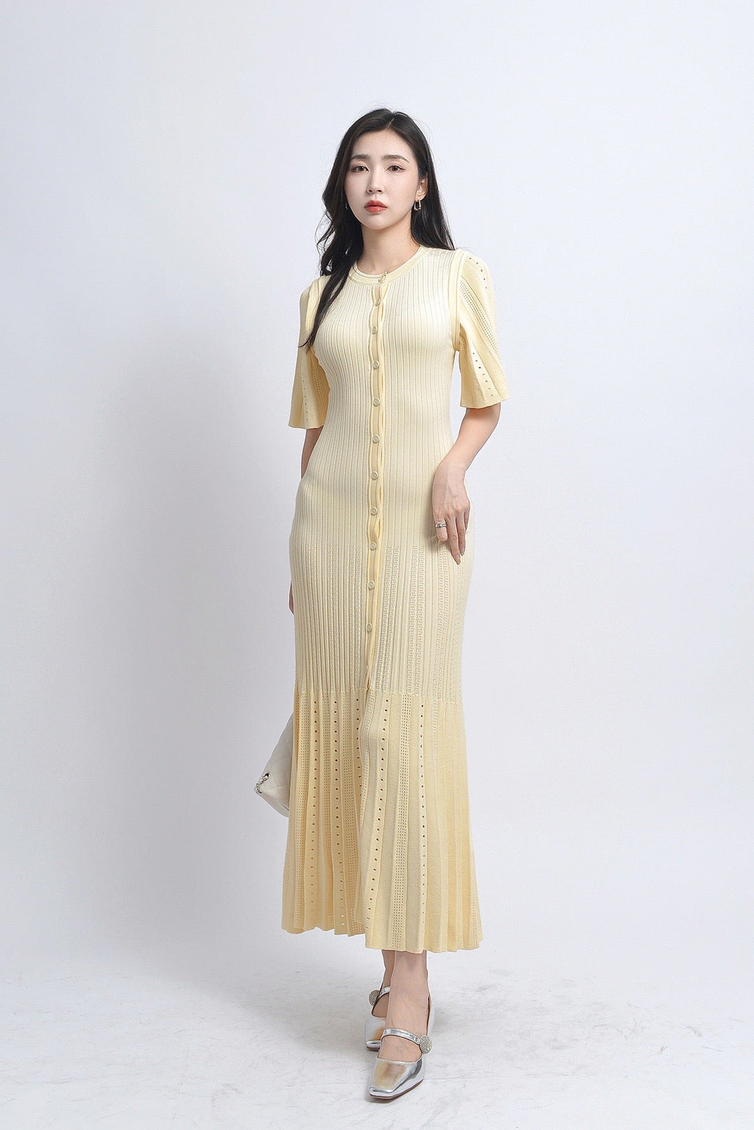 Midikleid mit Knopfleiste | Eleganter Schnitt und bequemer Sitz für Alltag und Party
