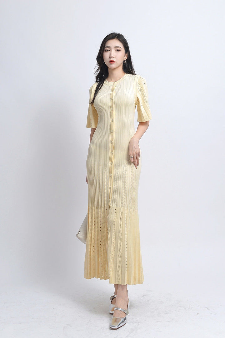 Midikleid mit Knopfleiste | Eleganter Schnitt und bequemer Sitz für Alltag und Party