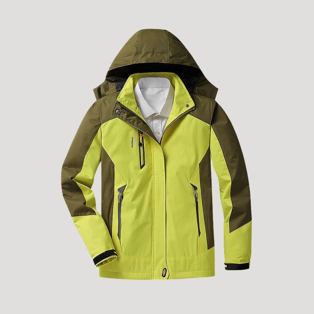 Wasserdichte Damen-Skijacke mit Kapuze | Warme Winterjacke mit Fleece-Futter