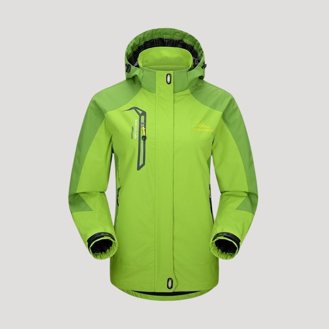 Wasserdichte Damen-Skijacke mit Kapuze | Warme Winterjacke mit Fleece-Futter