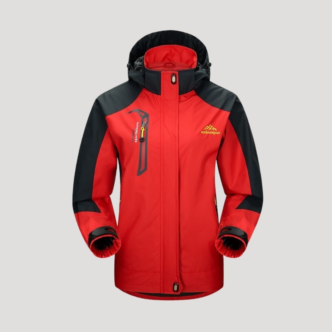 Wasserdichte Damen-Skijacke mit Kapuze | Warme Winterjacke mit Fleece-Futter