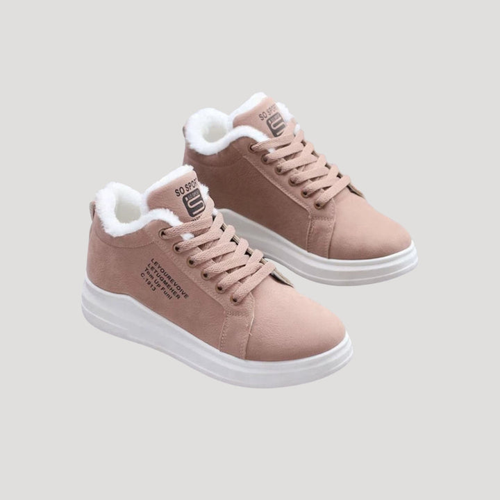 Wasserdichte Damen-Winterstiefel mit warmer Pelzfütterung | Rutschfeste Schnürstiefel