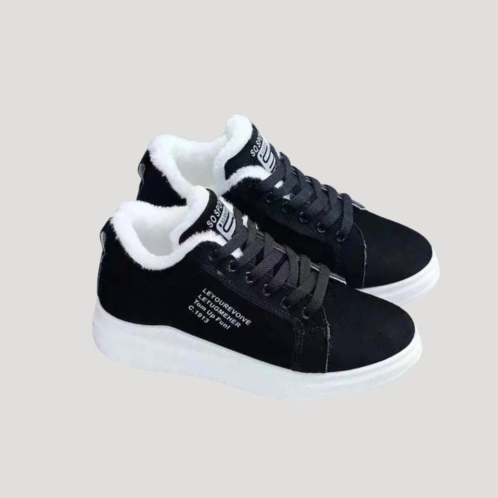 Wasserdichte Damen-Winterstiefel mit warmer Pelzfütterung | Rutschfeste Schnürstiefel