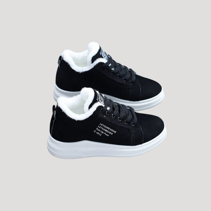 Wasserdichte Damen-Winterstiefel mit warmer Pelzfütterung | Rutschfeste Schnürstiefel