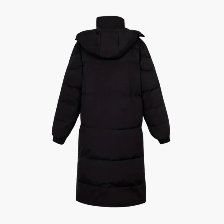 Mantel Herren Lang Steppmantel | Kapuze Reißverschluss Knopfverschluss