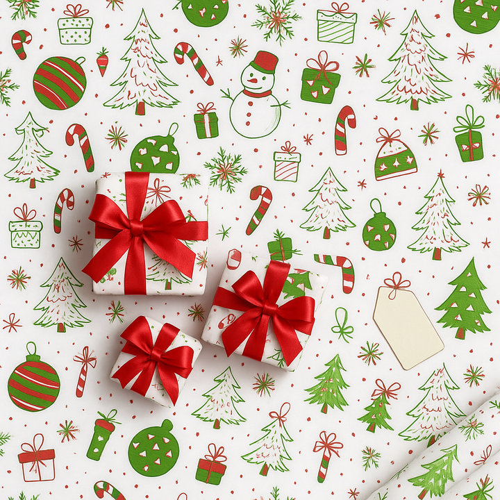 Premium Geschenkpapier mit Schleife | Elegantes und nachhaltiges Verpackungsset