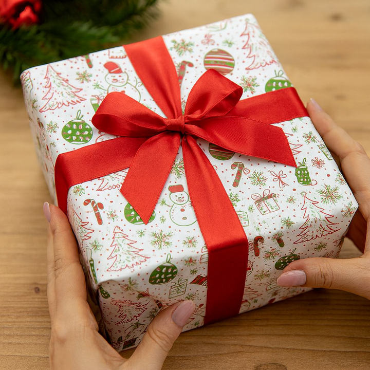 Premium Geschenkpapier mit Schleife | Elegantes und nachhaltiges Verpackungsset