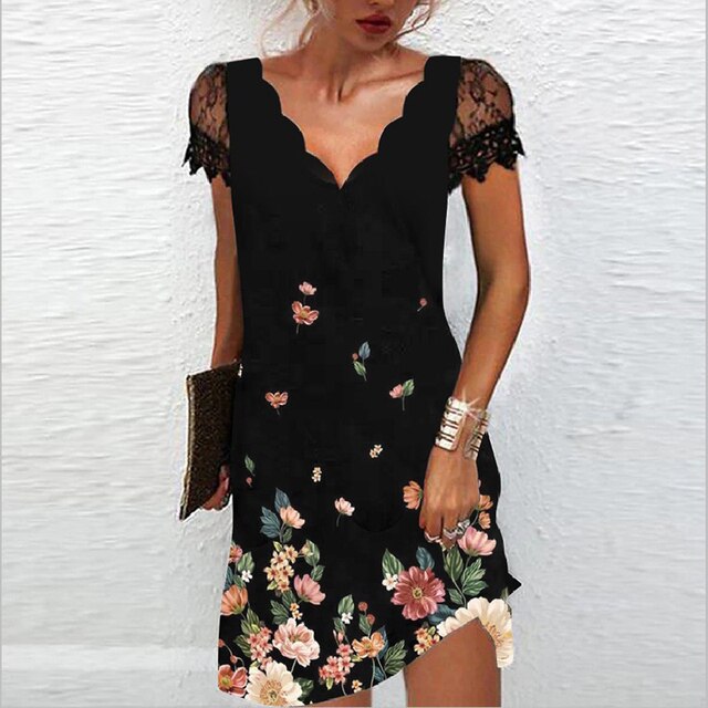 Livia Elegantes Kleid mit femininen Details | Perfekte Passform & Komfort für Sommer & Freizeit