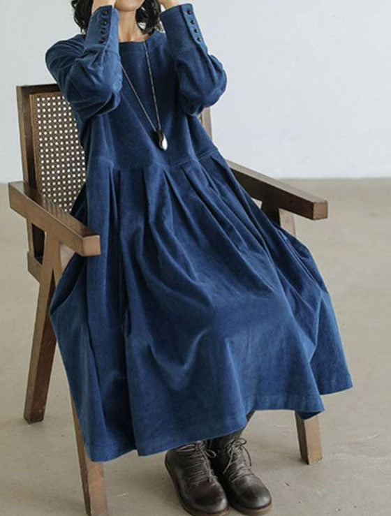 Zoé | Elegantes Kleid aus französischem Samt für Frauen