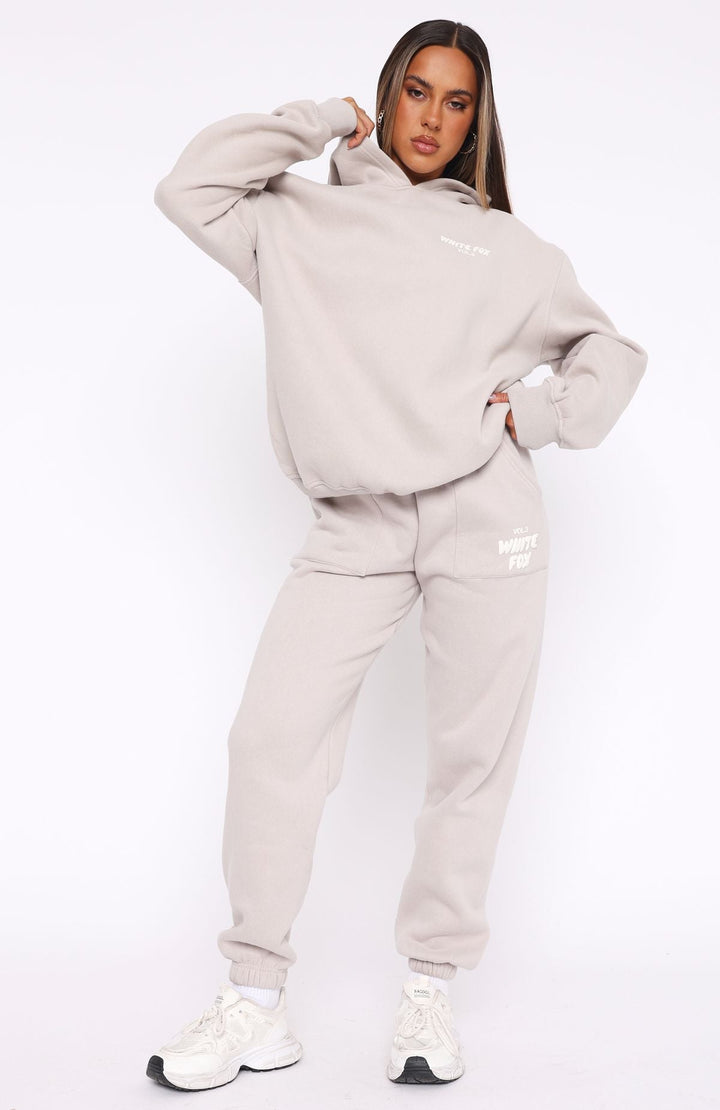 Offstage Moon Hoodie | Übergroßes Modell, Zachte-Fleece, Puffy-Druck