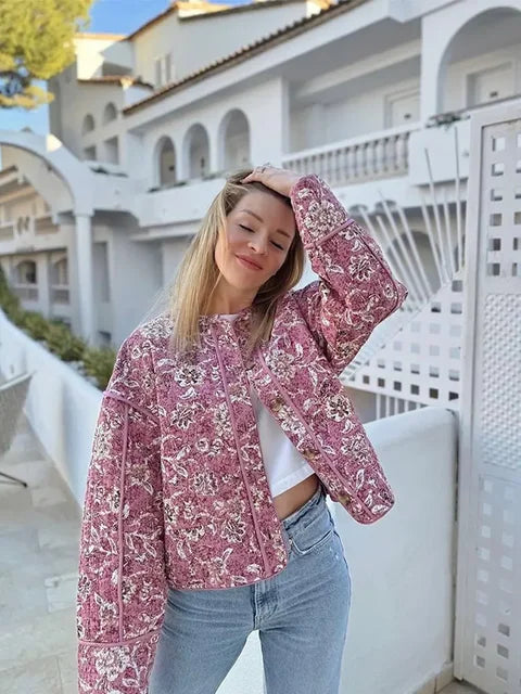 Ada | Elegante Jacke mit Blumenmuster für Frauen