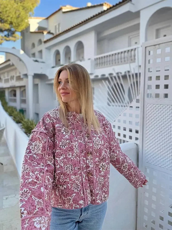 Ada | Elegante Jacke mit Blumenmuster für Frauen