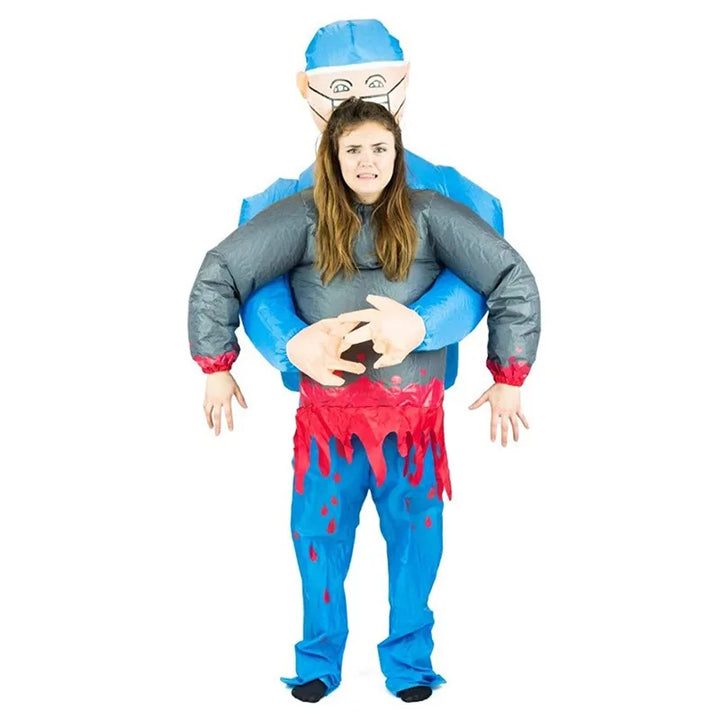 SpookMorph Aufblasbares Chirurgenkostüm | Halloween-Kostüm für Erwachsene Gruselig & Lustig